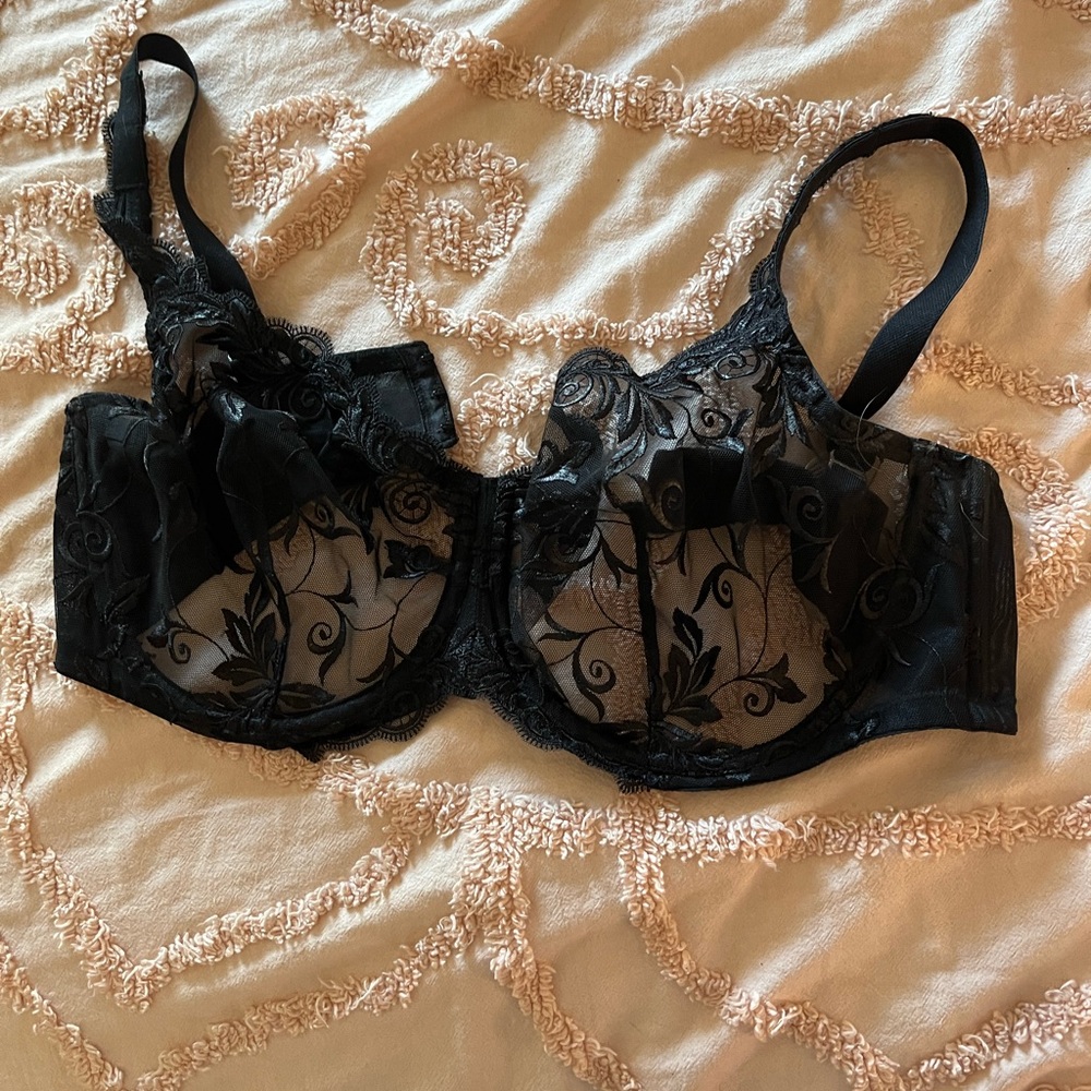 Soma black mesh bra 40DD